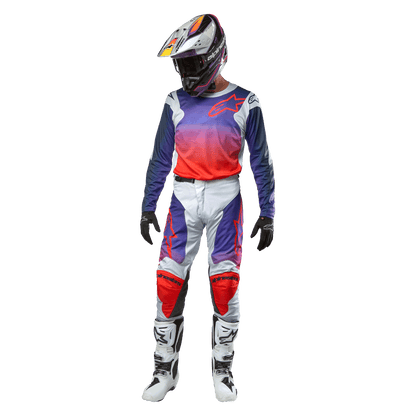 Alpinestars 2024 Racer Hoen Jersey Hellgrau Warmes Orange Schwarz - MxProStoreParts