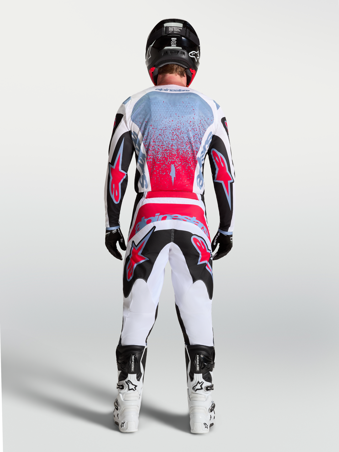Alpinestars Fluid Drag Jersey 2027 Zwart Wit Lichtblauw Rood Fluo