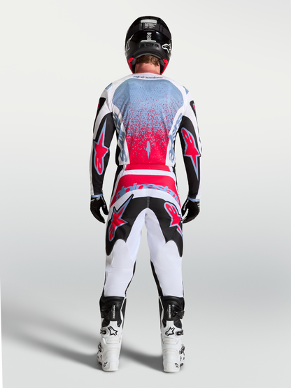 Alpinestars Fluid Drag Jersey 2027 Zwart Wit Lichtblauw Rood Fluo