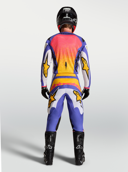 Alpinestars Fluid Drag Broek 2027 Licht Lila Blauw Iris Goud