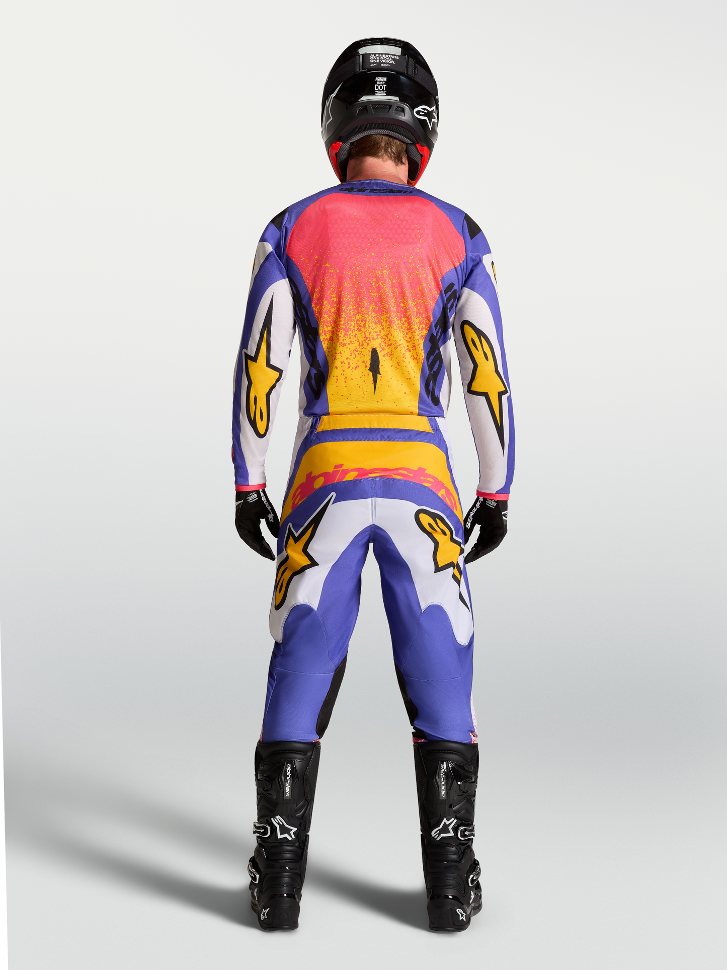 Alpinestars Fluid Drag Jersey 2027 Licht Lila Blauw Iris Goud