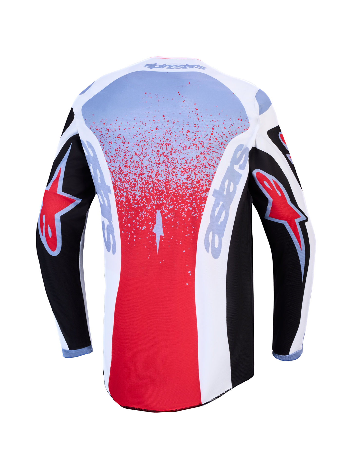 Alpinestars Fluid Drag Jersey 2027 Zwart Wit Lichtblauw Rood Fluo