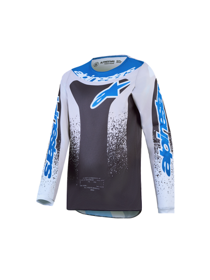 Alpinestars Jeugd Fluid Drag Jersey 2027 Graystone Licht Lila Ucla Blauw