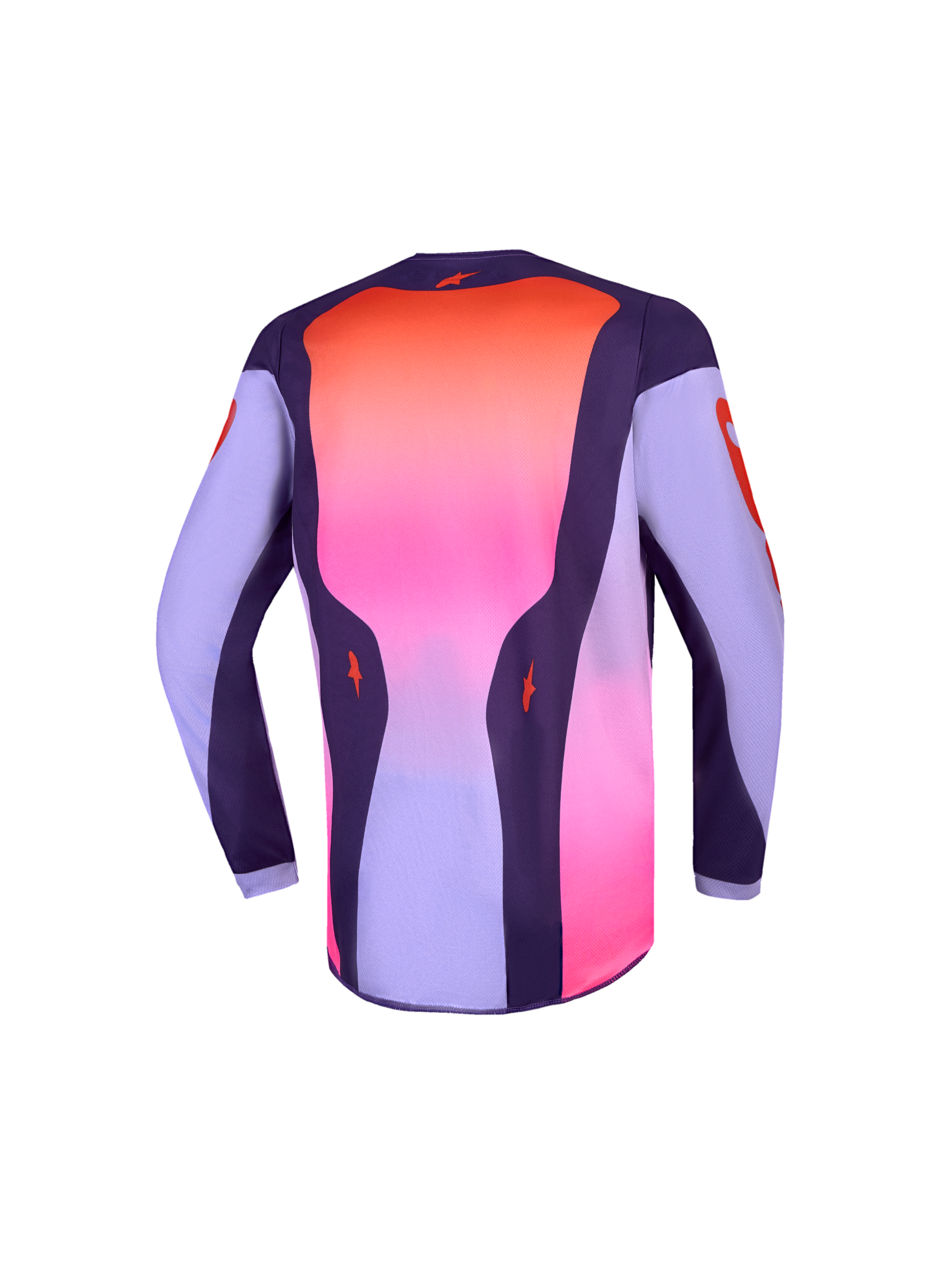 Youth Fluid Hunt Jersey Licht Violet Diep Paars Roze Fluo