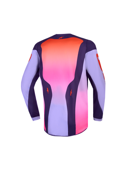 Youth Fluid Hunt Jersey Licht Violet Diep Paars Roze Fluo
