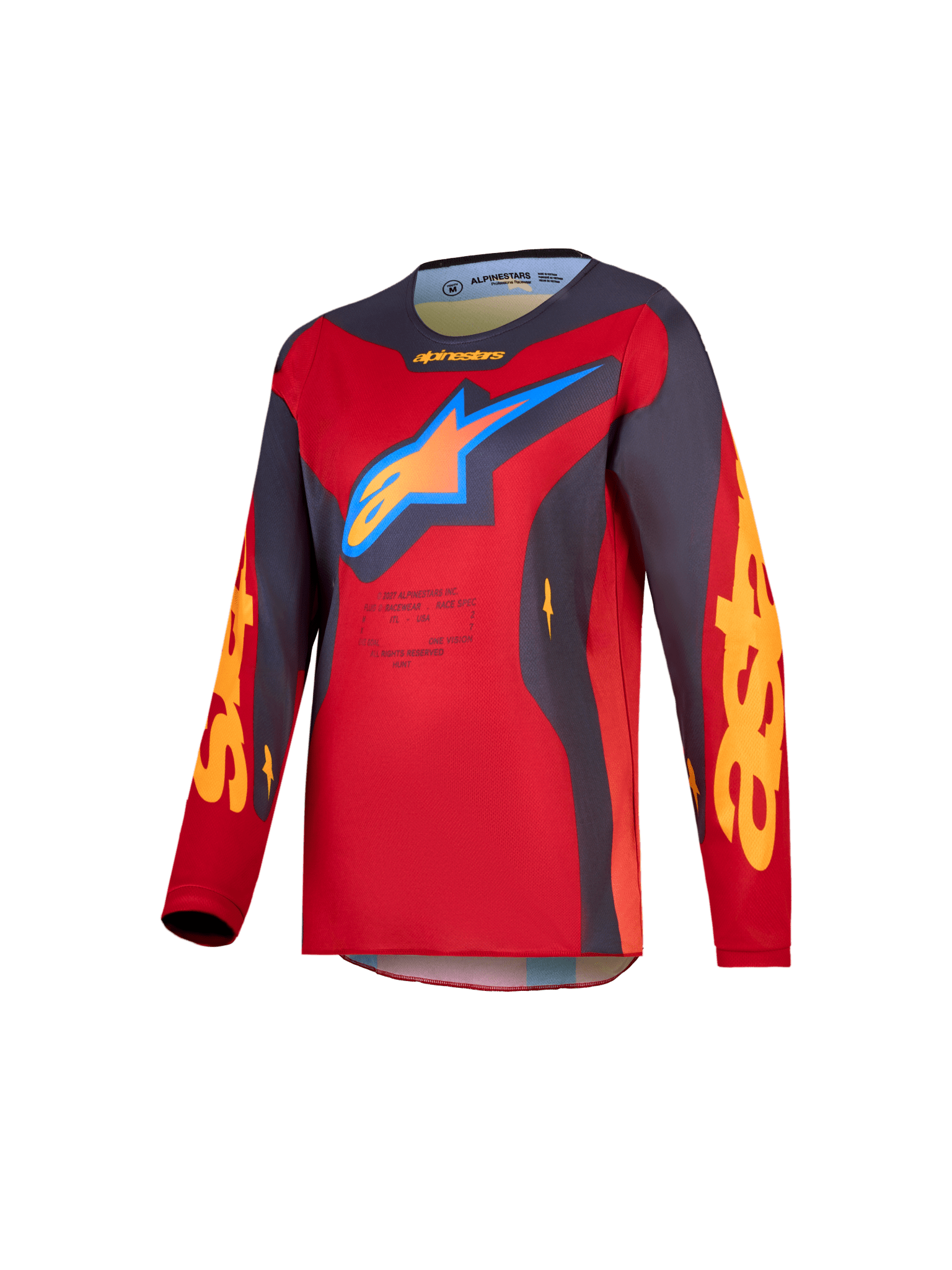 Alpinestars Jeugd Fluid Hunt Jersey Vuurrood Graystone Koraalrood - MxProStoreParts