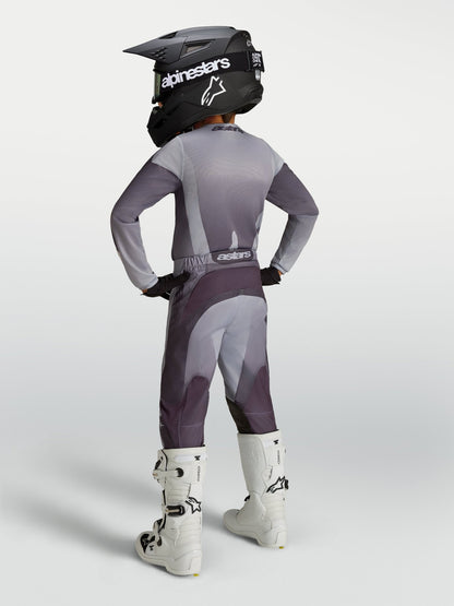 Alpinestars Jeugd Fluid Amber Jersey Graystone Cold Gray Licht Lila - MxProStoreParts
