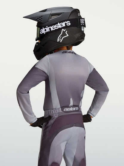 Alpinestars Jeugd Fluid Amber Jersey Graystone Cold Gray Licht Lila - MxProStoreParts