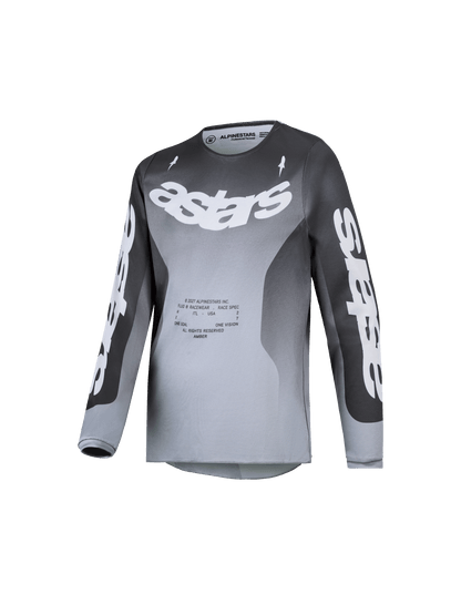 Alpinestars Jeugd Fluid Amber Jersey Graystone Cold Gray Licht Lila - MxProStoreParts