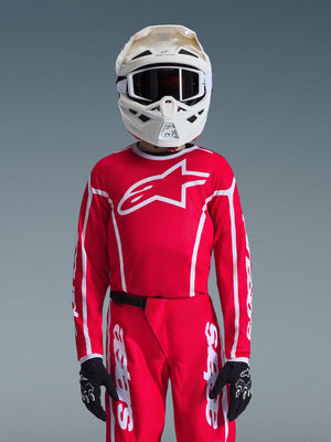 Alpinestars Maillot Fluid Apex 2026 pour jeunes Rouge et Blanc