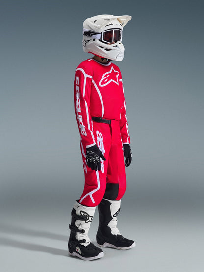 Alpinestars Jugend Fluid Apex Trikot 2026 Rot Weiß - MxProStoreParts