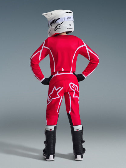 Alpinestars Jugend Fluid Apex Trikot 2026 Rot Weiß - MxProStoreParts