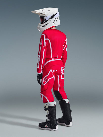 Alpinestars Jugend Fluid Apex Trikot 2026 Rot Weiß - MxProStoreParts