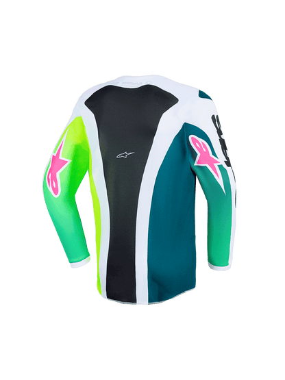 Alpinestars Jugend Fluid Portl Trikot 2026 Grün Weiß Schwarz - MxProStoreParts