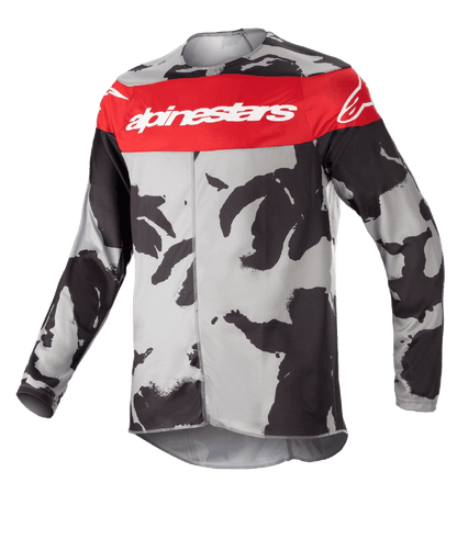 Alpinestars 2023 Racer Tactical Kinder cross shirt Rood / Camo - MxProStoreParts