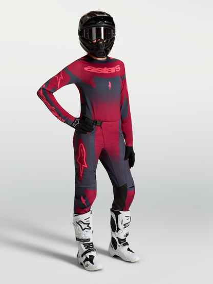 Alpinestars Stella Techstar Swan Broek 2027 Crimson Dark Gray Rouge Red