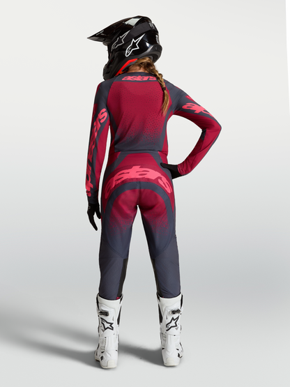 Alpinestars Stella Techstar Swan Broek 2027 Crimson Dark Gray Rouge Red