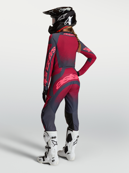 Alpinestars Stella Techstar Swan Broek 2027 Crimson Dark Gray Rouge Red