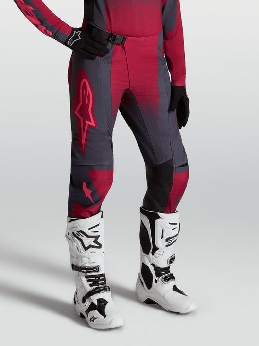 Alpinestars Stella Techstar Swan Broek 2027 Crimson Dark Gray Rouge Red - MxProStoreParts