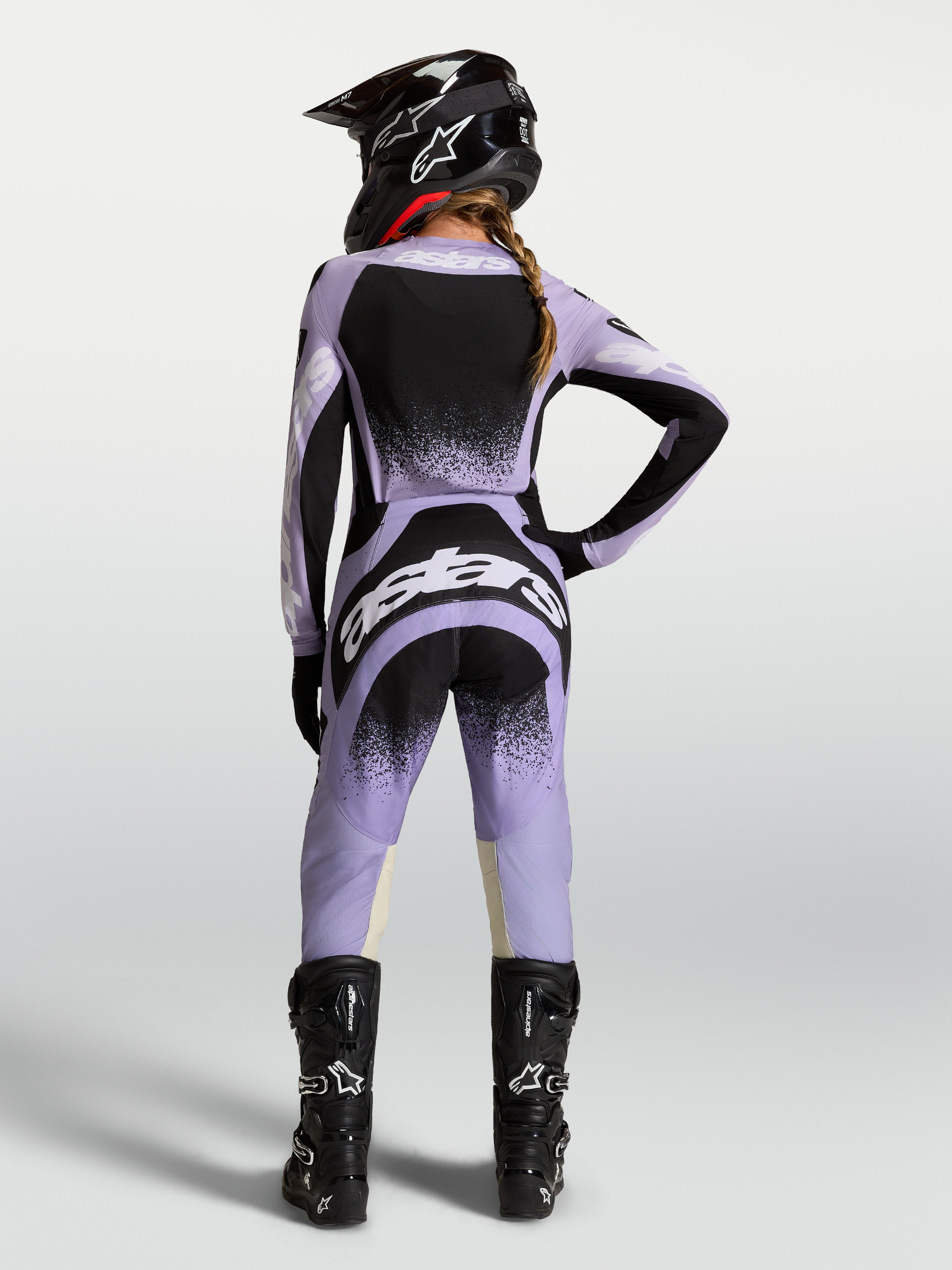 Alpinestars Stella Techstar Swan Broek 2027 Licht Violet Zwart