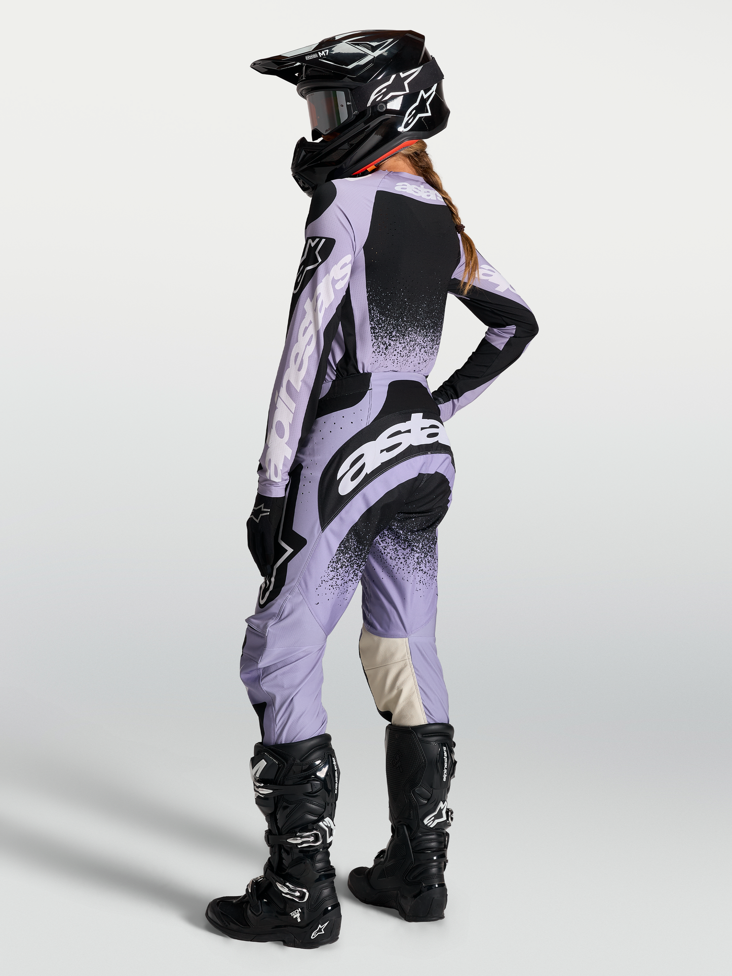 Alpinestars Stella Techstar Swan Broek 2027 Licht Violet Zwart