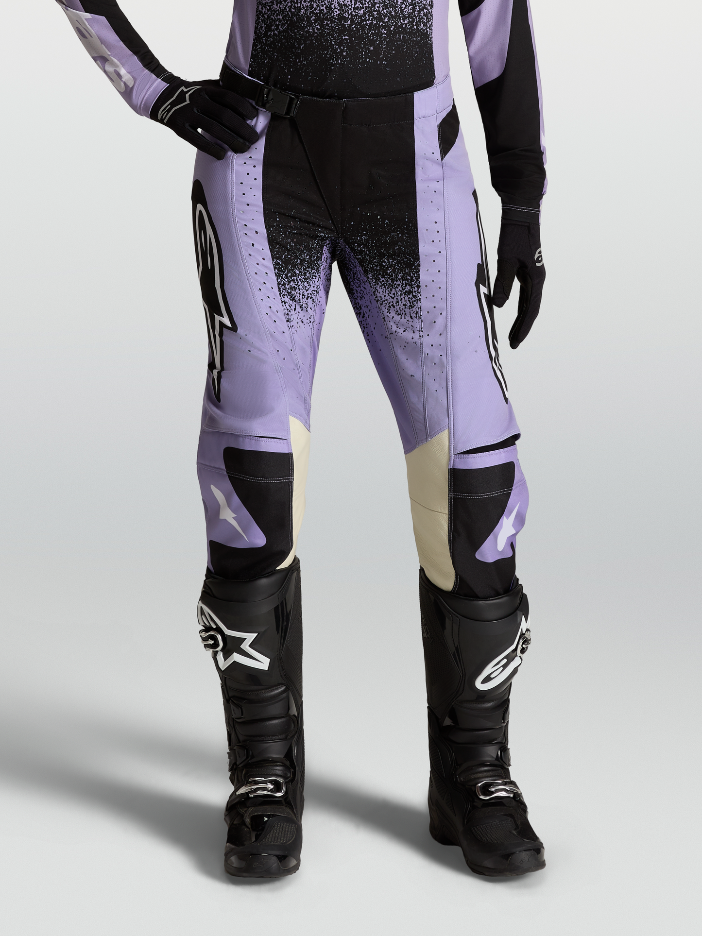 Alpinestars Stella Techstar Swan Broek 2027 Licht Violet Zwart