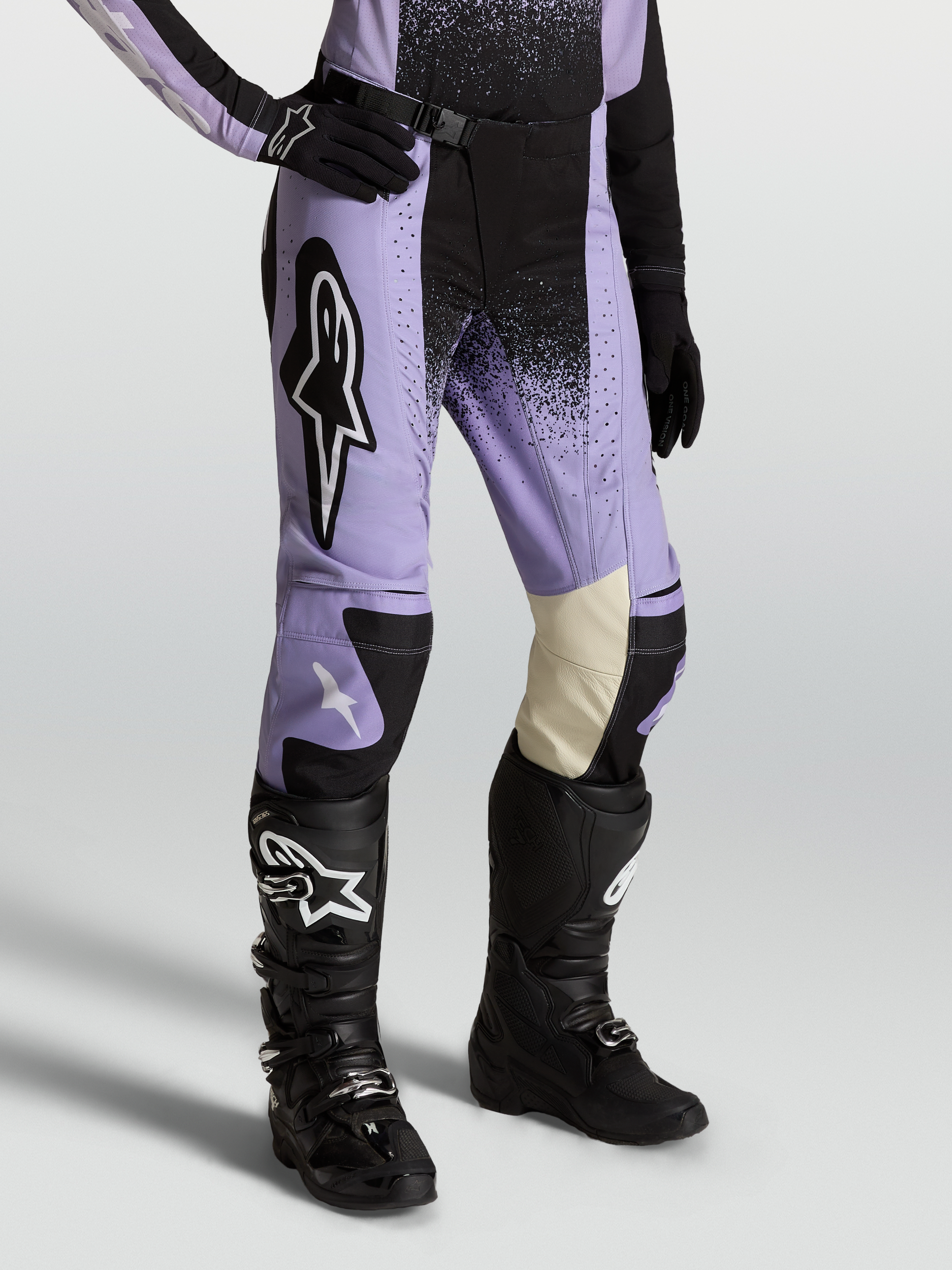 Alpinestars Stella Techstar Swan Broek 2027 Licht Violet Zwart
