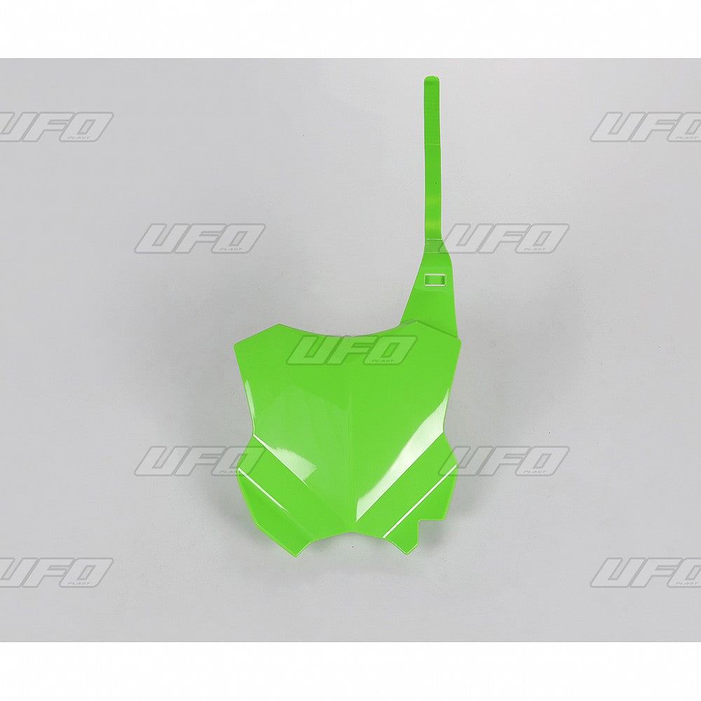 UFO Front number plate KX450F 16.. KX250F 17-.. Green 026