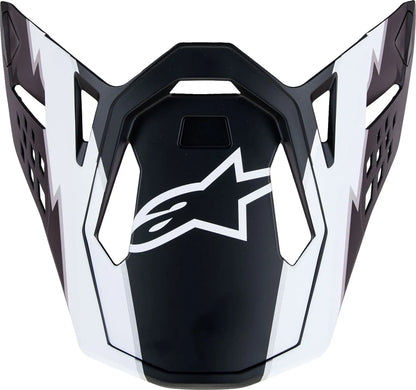 Alpinestars S-M10 Ampress helmklep – Zwart Wit mat