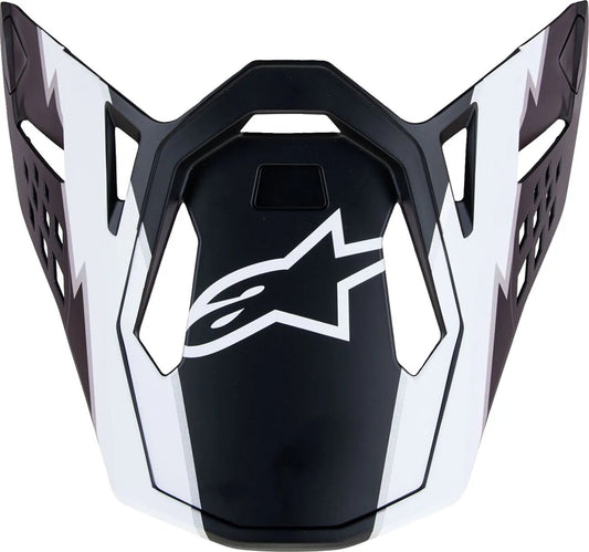 Alpinestars S-M10 Ampress visera de casco – Negro Blanco mate