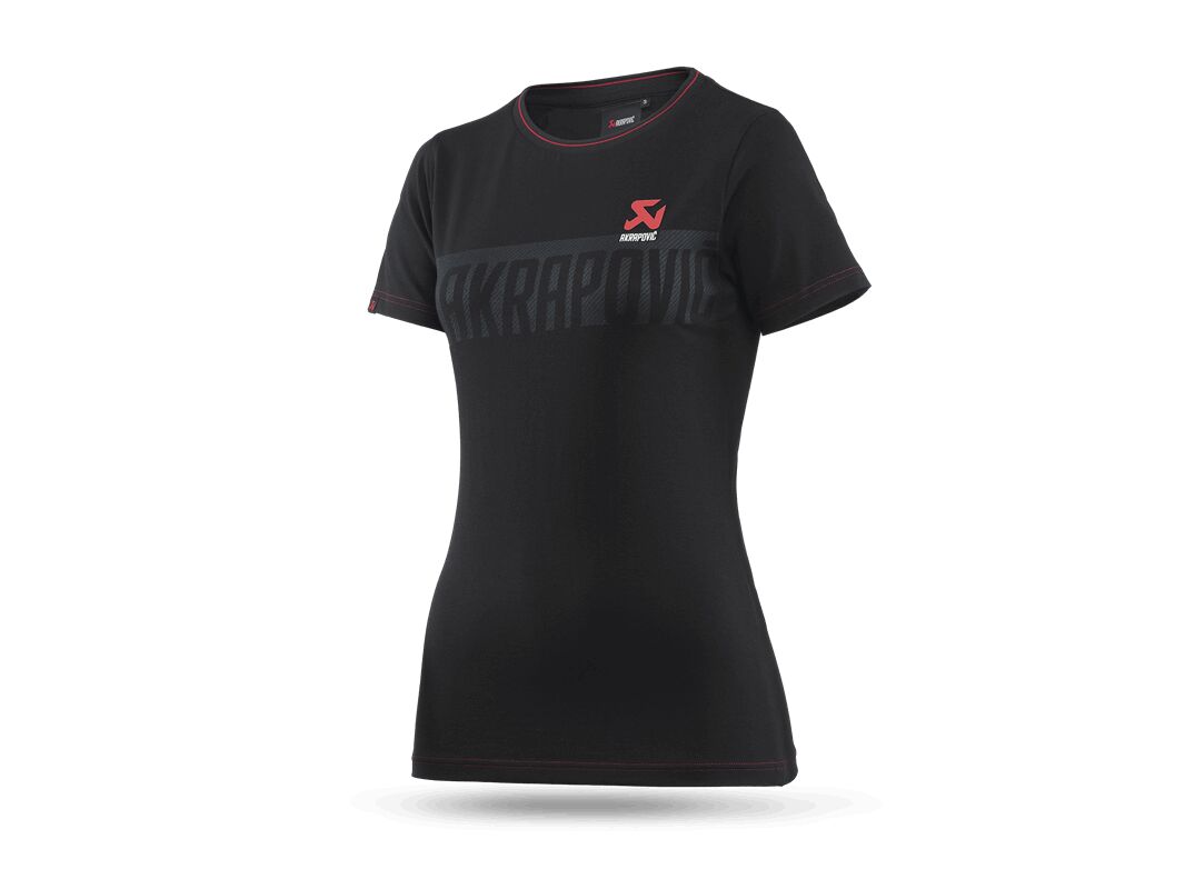 AKRAPOVIC Corpo dames-T-shirt zwart, maat S