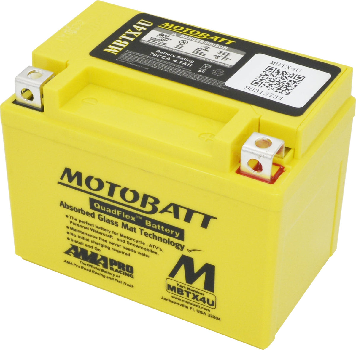 Motobatt MBTX4U battery