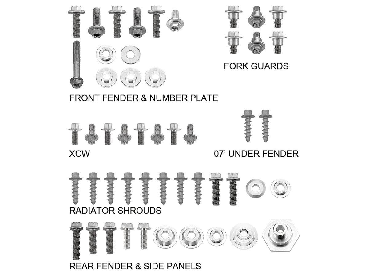 Sixty5 Body Panel Hardware Pack KTM – MX-12162