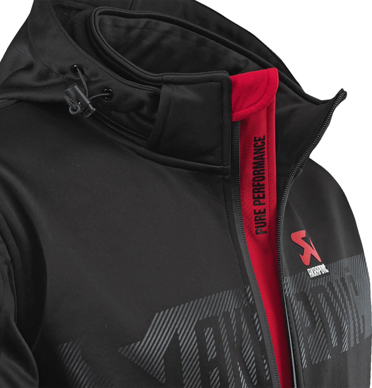 AKRAPOVIC Corpo softshelljas voor heren zwart/rood 3XL - MxProStoreParts