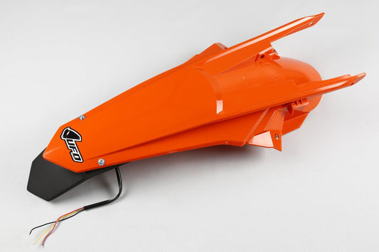 Guardabarros trasero UFO Enduro LED EXC/EXC-F 150-500 2017-19 Naranja 127