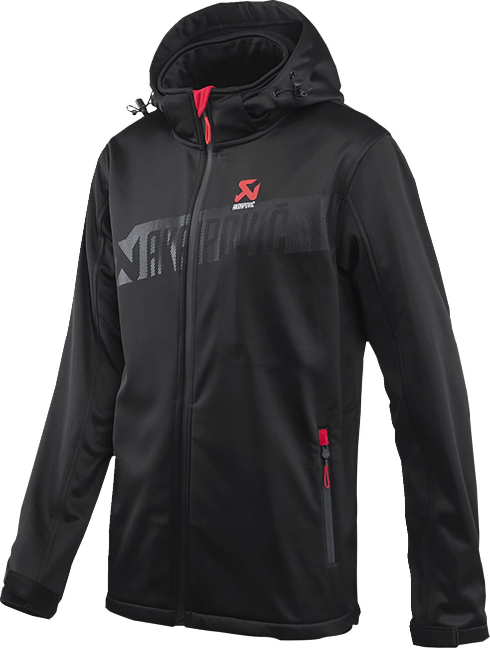 AKRAPOVIC Corpo softshell herenjas zwart/rood 2XL - MxProStoreParts