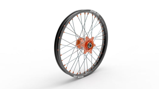 Sport Voorwiel compleet Zwarte Excel One velg + Kite Oranje naaf 21-1.60 alle KTM vanaf 2015-2025