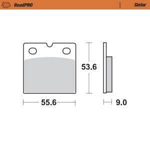Moto Master achter remblokken Road Pro Sinter 401602