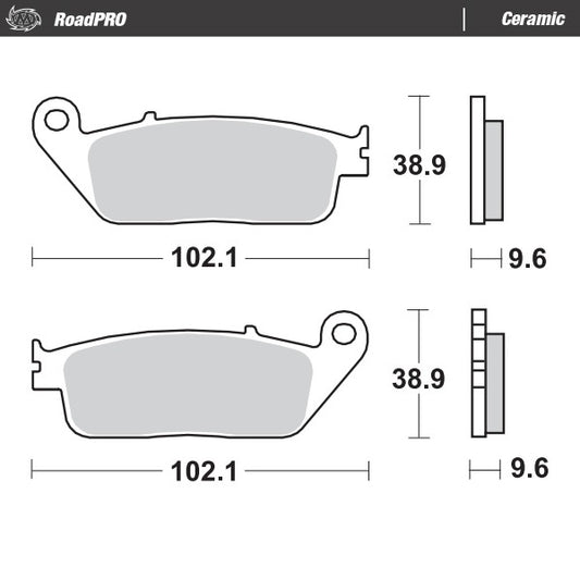 Moto Master Road Pro Ceramic 402504 brake pads