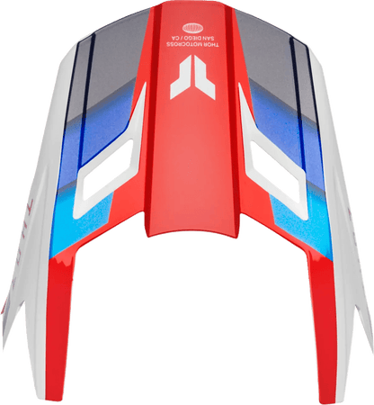 THOR Fleet helmklep – Defy Rood/Wit/Blauw