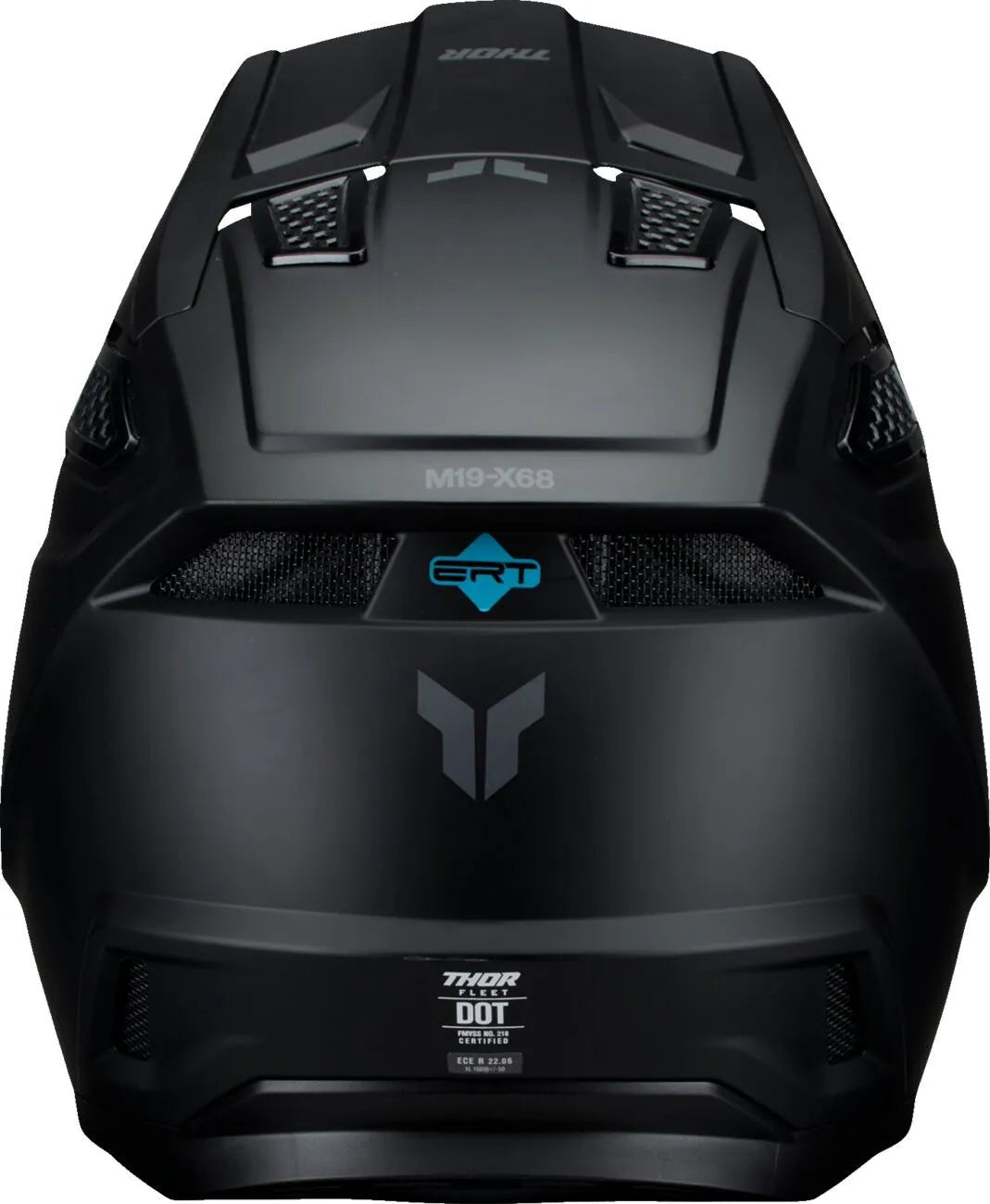 THOR Fleet Blackout Helm Mat XL Schwarz - MxProStoreParts