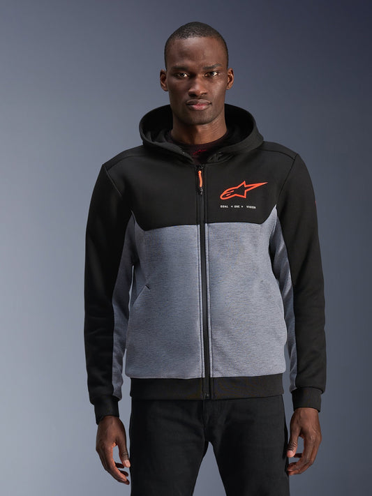 Alpinestars Hoodie Chrome v2 Gray/Black/Red