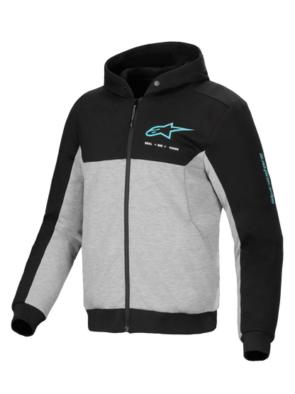 Alpinestars Hoodie Chrome v2 Gray/Black - MxProStoreParts