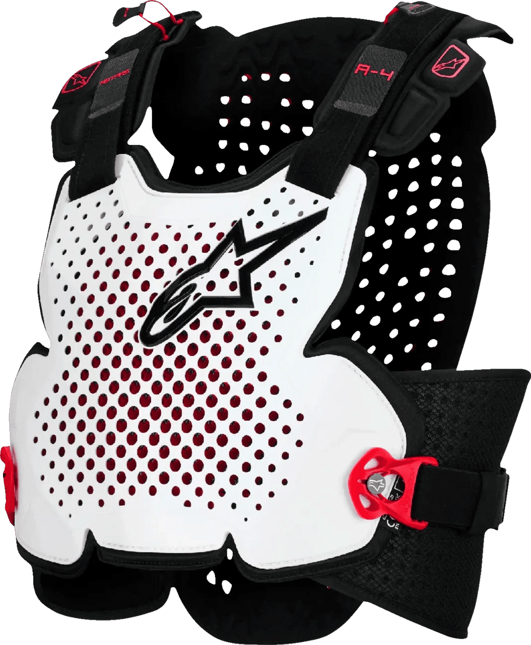 Alpinestars 2026 A - 4 Plasma Bodyprotector Zwart / Rood / Wit - MxProStoreParts