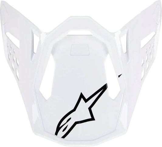 Alpinestars S-M10 Protector de casco sólido – Blanco brillante
