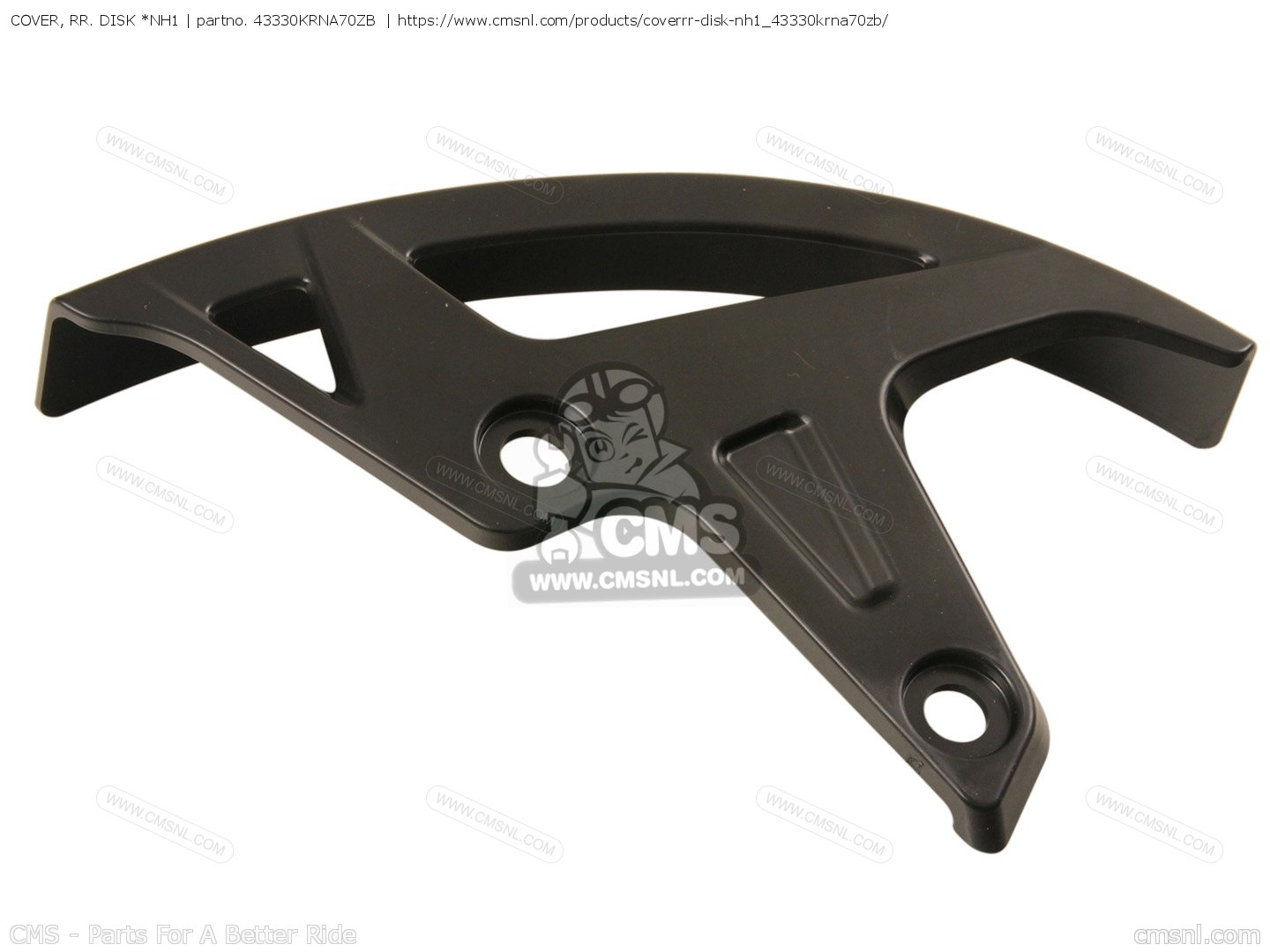 Honda OEM achter remschijf beschermer Zwart Honda CRF 250R/450R 2015-2020 &amp; CRF 250RX 2019 &amp; CRF 450RX 2017-2020