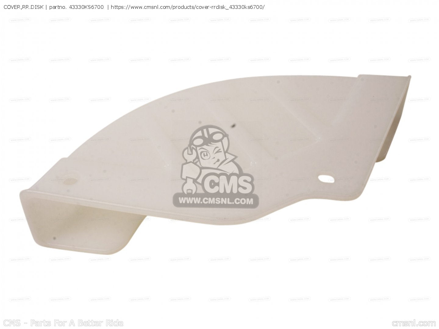 Honda OEM COVER,RR.DISK