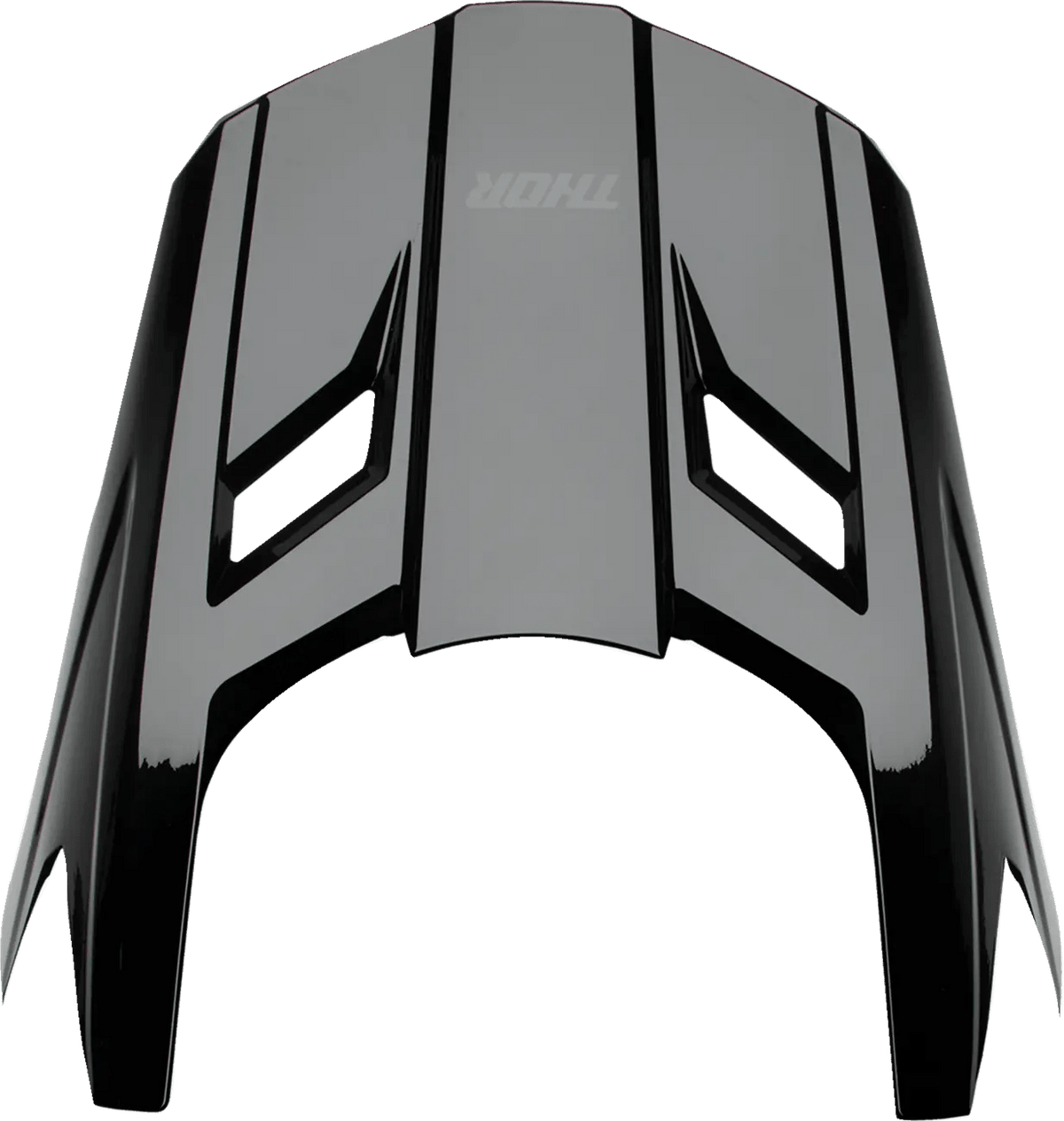 THOR Fleet helmklep – Blackout Glanzend Zwart