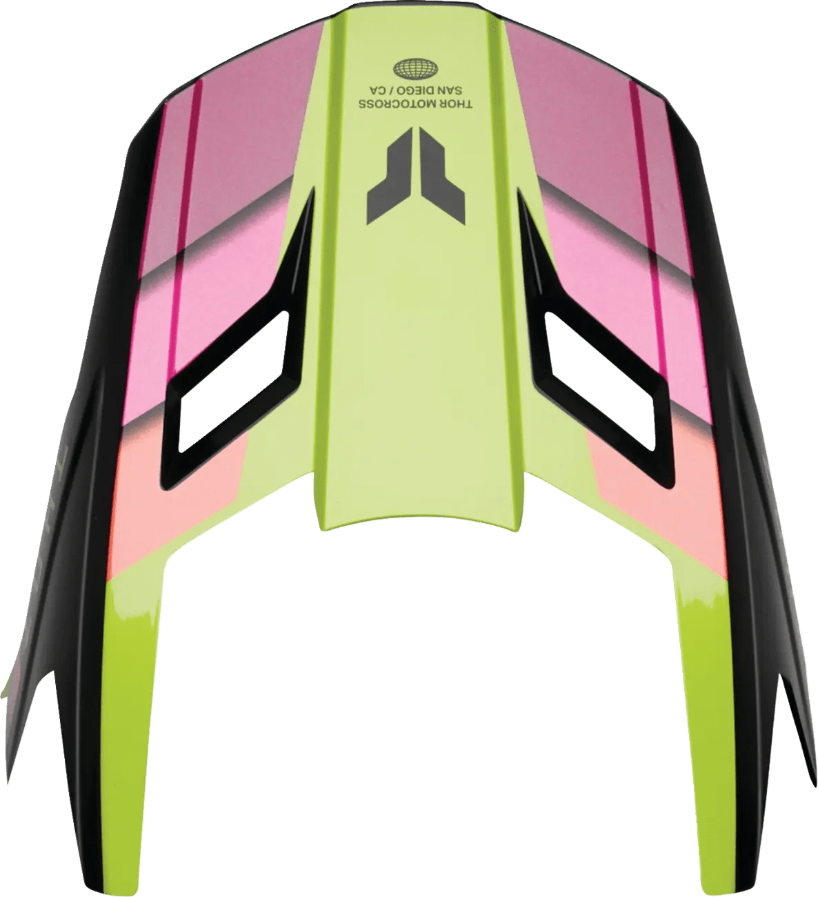 THOR Youth Fleet helmklep – Defy Zwart/Acid