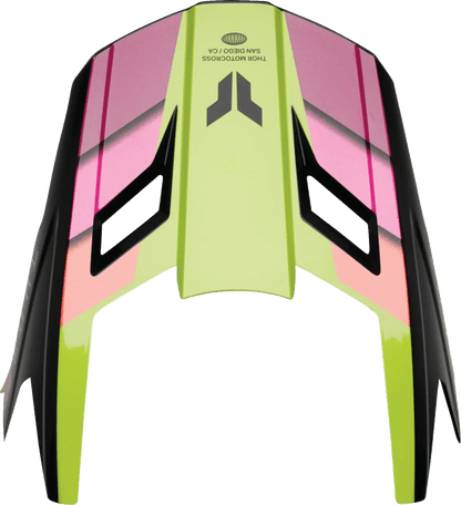 THOR Youth Fleet helmklep – Defy Zwart/Acid